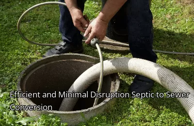 Efficient and Minimal Disruption Septic to Sewer Conversion