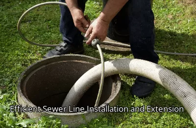 Efficient Sewer Line Installation and Extension