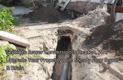 Septic to Sewer Conversion in Renton, WA: Upgrade Your Property with Steady Flow Sewer & Drain