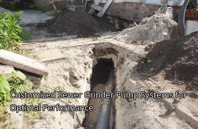 Customized Sewer Grinder Pump Systems for Optimal Performance