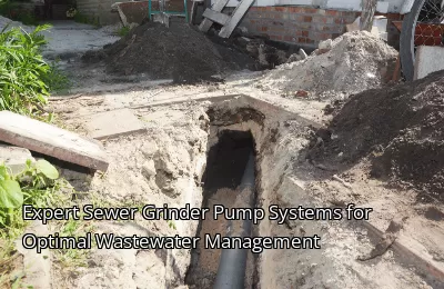 Expert Sewer Grinder Pump Systems for Optimal Wastewater Management
