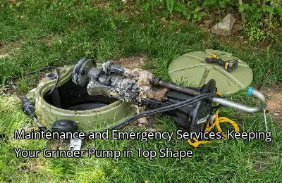 Maintenance and Emergency Services: Keeping Your Grinder Pump in Top Shape