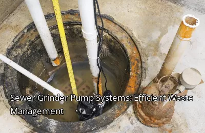 Sewer Grinder Pump Systems: Efficient Waste Management