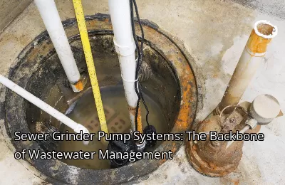 Sewer Grinder Pump Systems: The Backbone of Wastewater Management