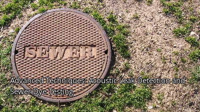 Advanced Techniques: Acoustic Leak Detection and Sewer Dye Testing