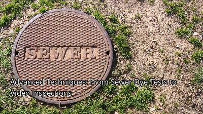 Advanced Techniques: From Sewer Dye Tests to Video Inspections Advanced Techniques: From Sewer Dye Tests to Video Inspections