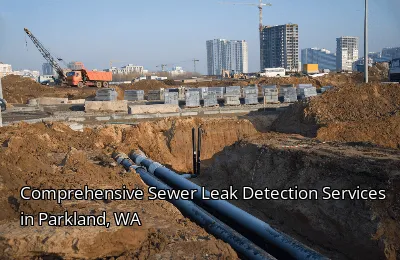 Comprehensive Sewer Leak Detection Services in Parkland, WA Comprehensive Sewer Leak Detection Services in Parkland, WA