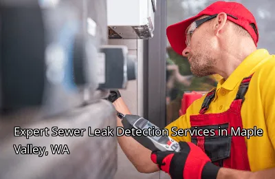Expert Sewer Leak Detection Services in Maple Valley, WA Expert Sewer Leak Detection Services in Maple Valley, WA