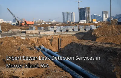 Expert Sewer Leak Detection Services in Mercer Island, WA