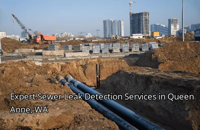 Expert Sewer Leak Detection Services in Queen Anne, WA