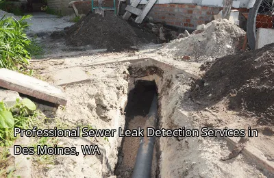Professional Sewer Leak Detection Services in Des Moines, WA