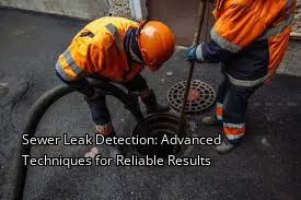 Sewer Leak Detection: Advanced Techniques for Reliable Results Sewer Leak Detection: Advanced Techniques for Reliable Results