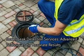 Sewer Leak Detection Services: Advanced Techniques for Accurate Results