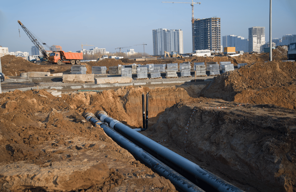 Edgewood Sewer Line Installation